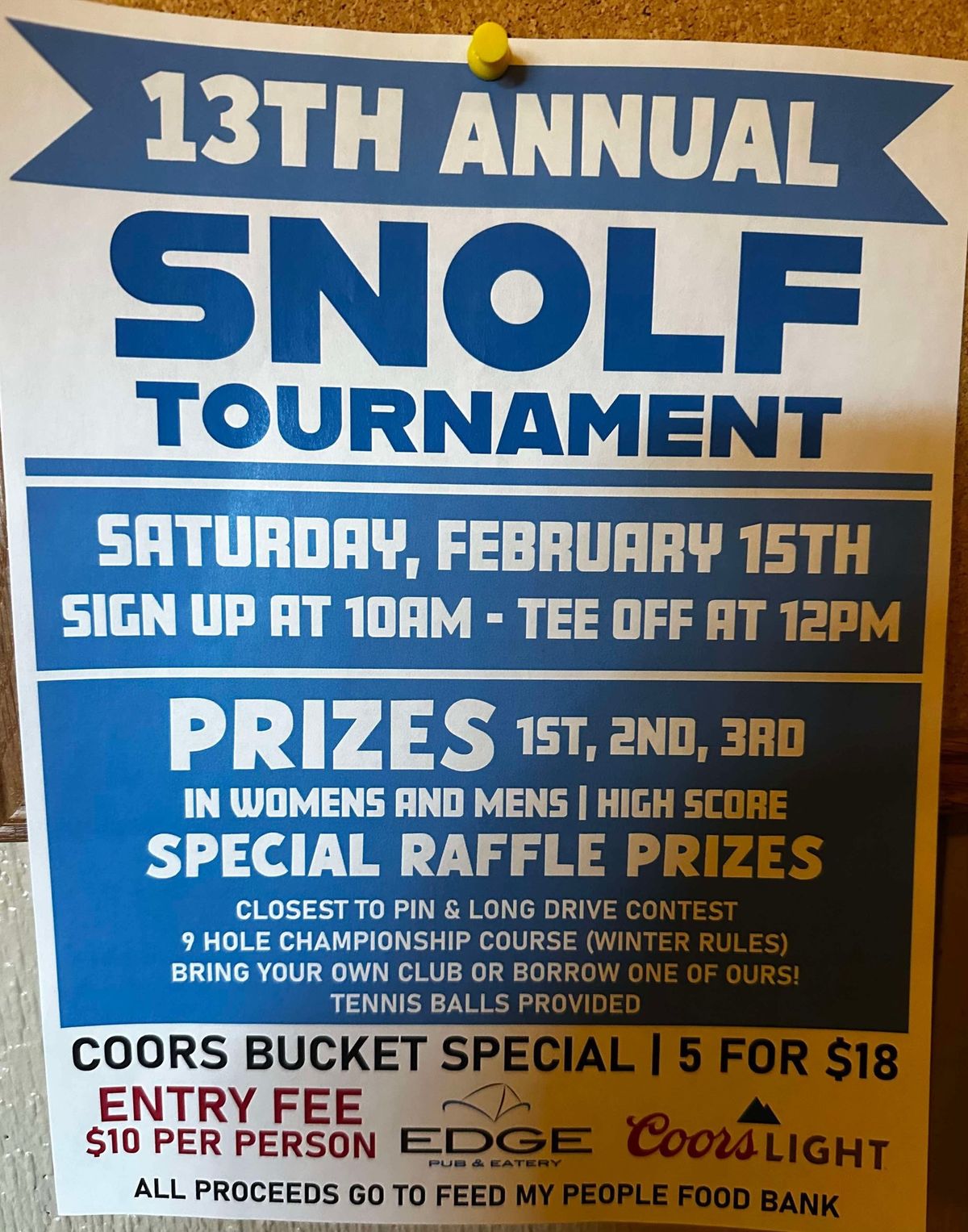 Snolf Tournament @ The Edge