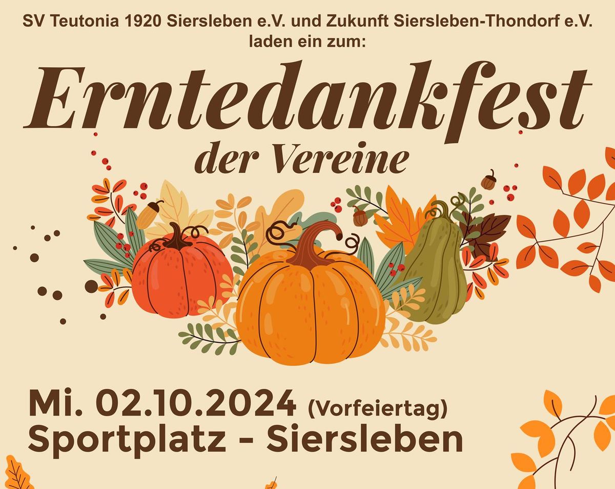 Erntedankfest der Vereine