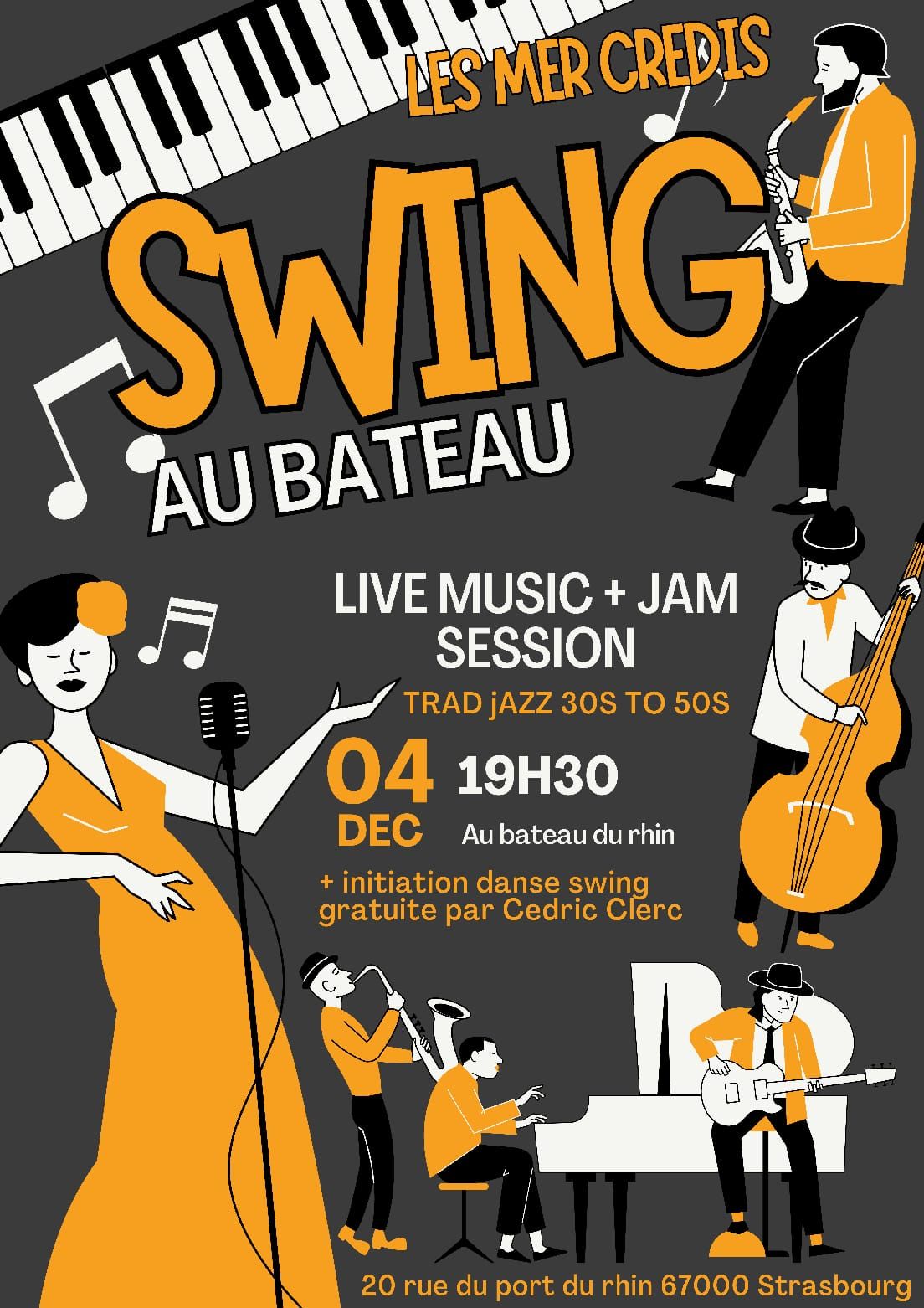 Les Mercredis Swing au Bateau du Rhin !