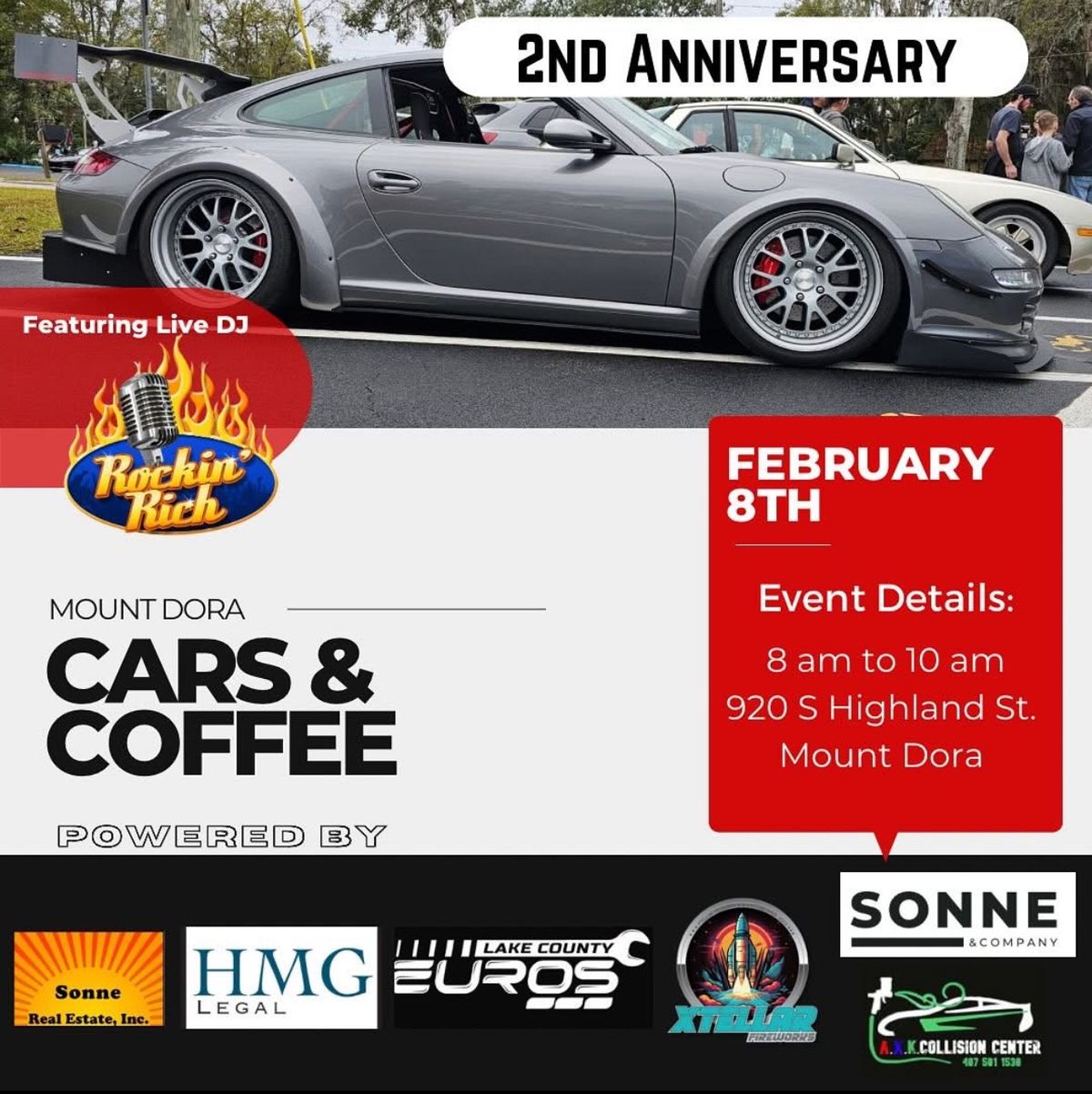 Cars & Coffee Mt Dora 2nd Anniversary 