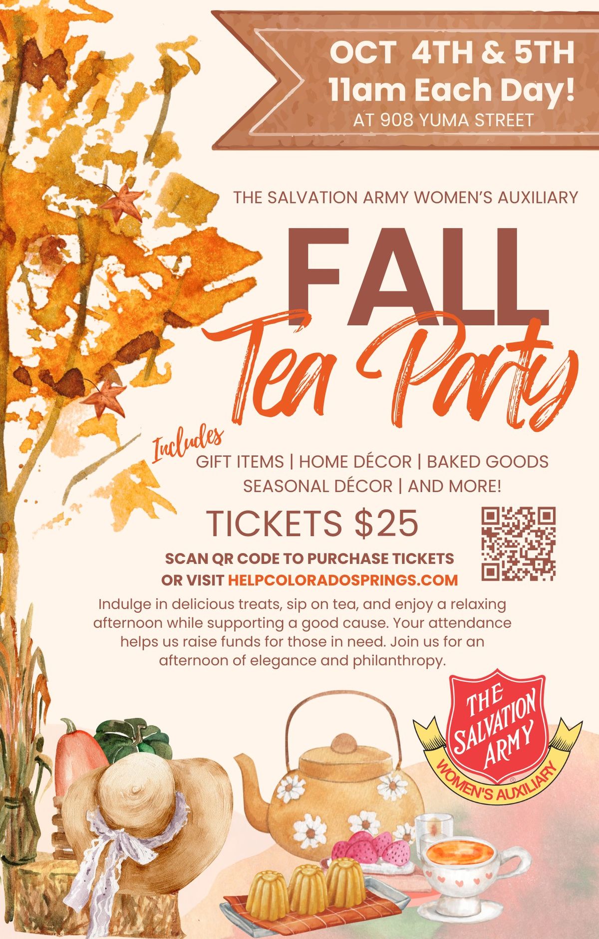 The Salvation Army Women's Auxiliary Fall Tea Party