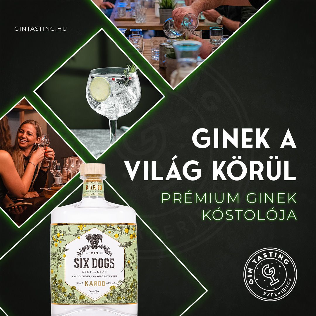 Ginek a vil\u00e1g k\u00f6r\u00fcl-Pr\u00e9mium ginek \u00e9s gin tonikok workshopja-Tapas v\u00e1logat\u00e1ssal