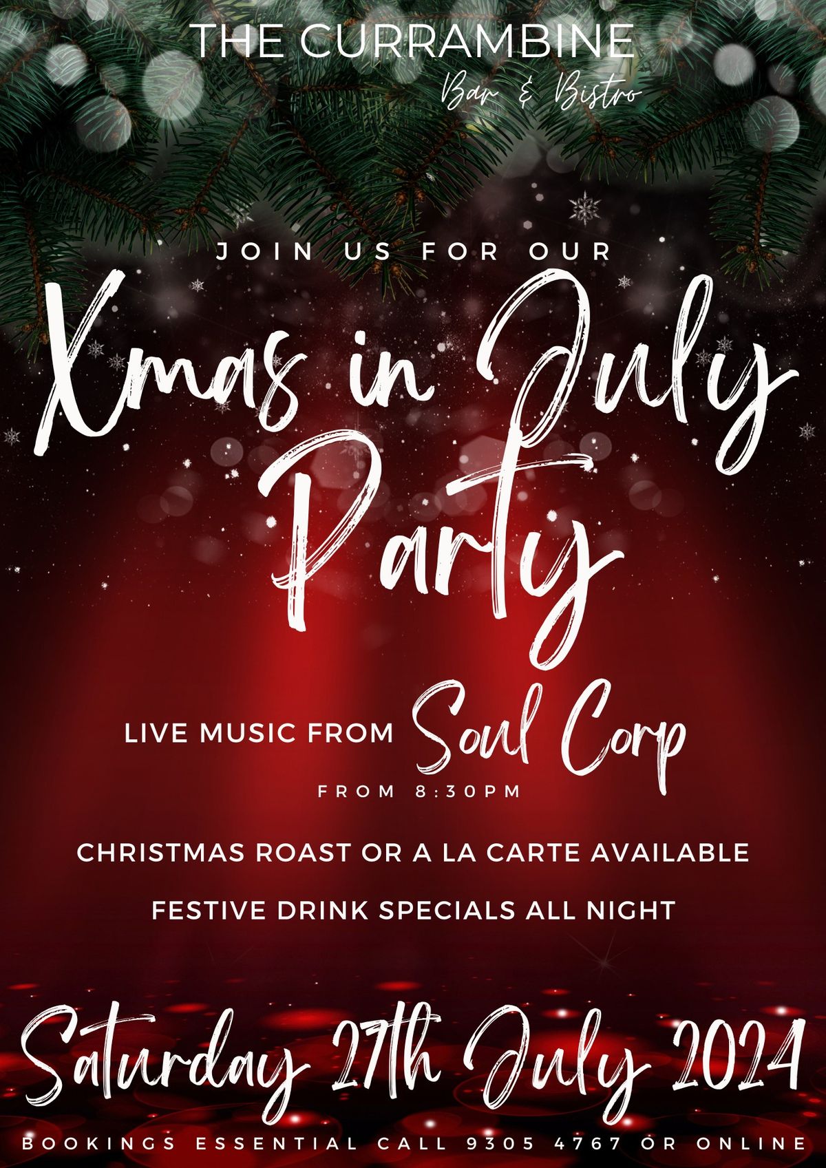 Christmas in July Party Night
