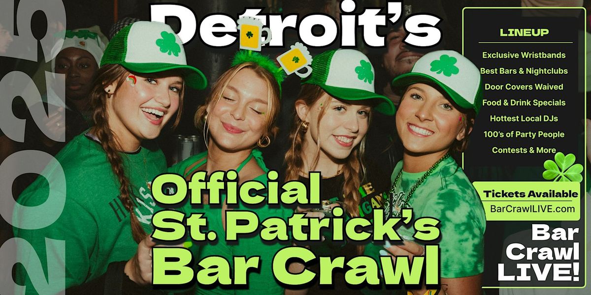 2025 Official Detroit St Patricks Day Bar Crawl 2 Dates By Bar Crawl LIVE