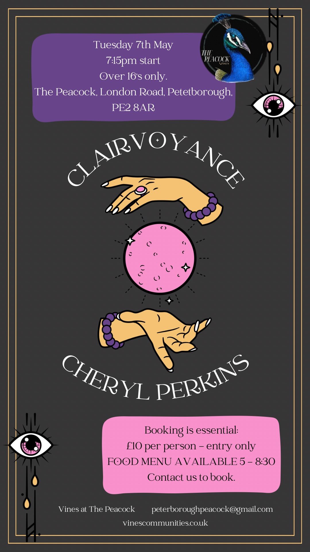 Clairvoyance with Cheryl Perkins ?