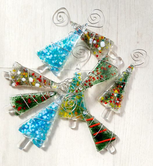 ** FULLY BOOKED **Fused Glass Christmas Trees Workshop