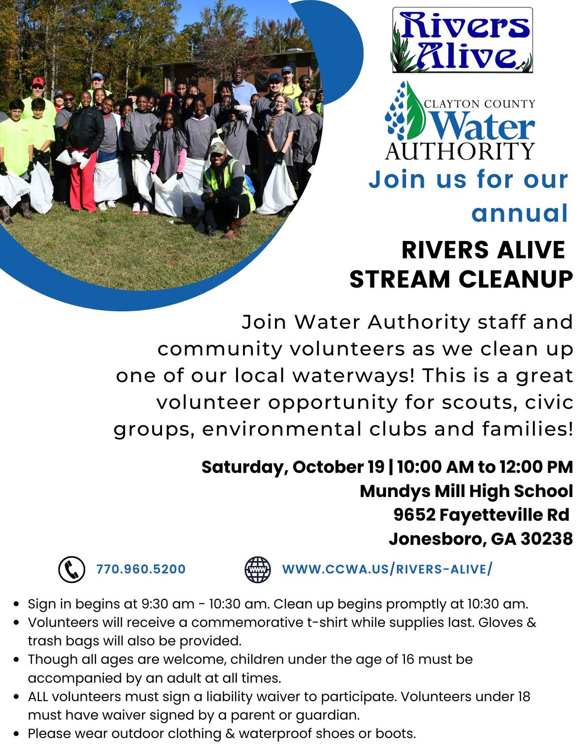 Rivers Alive Stream Cleanup 