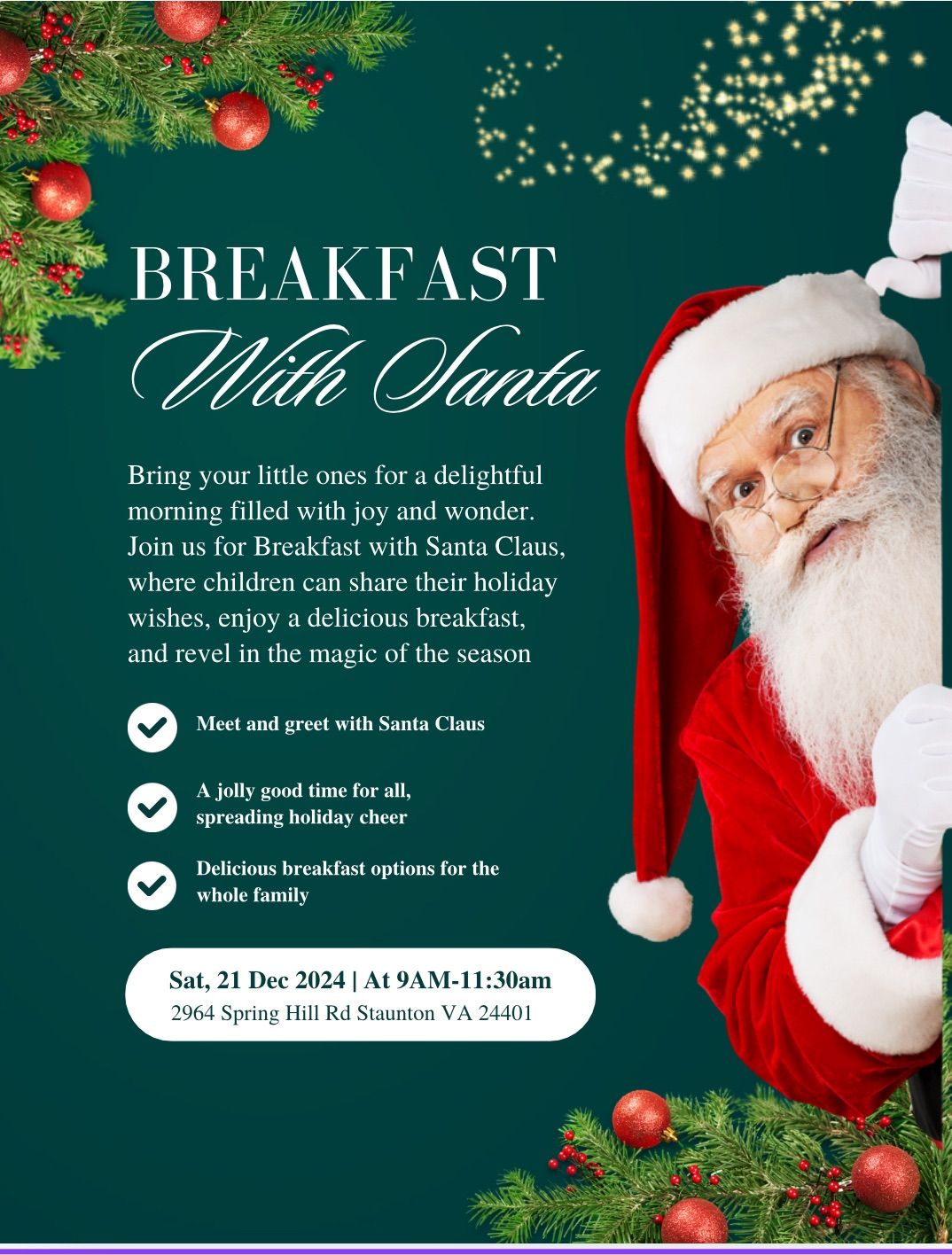 Breakfast with Santa 