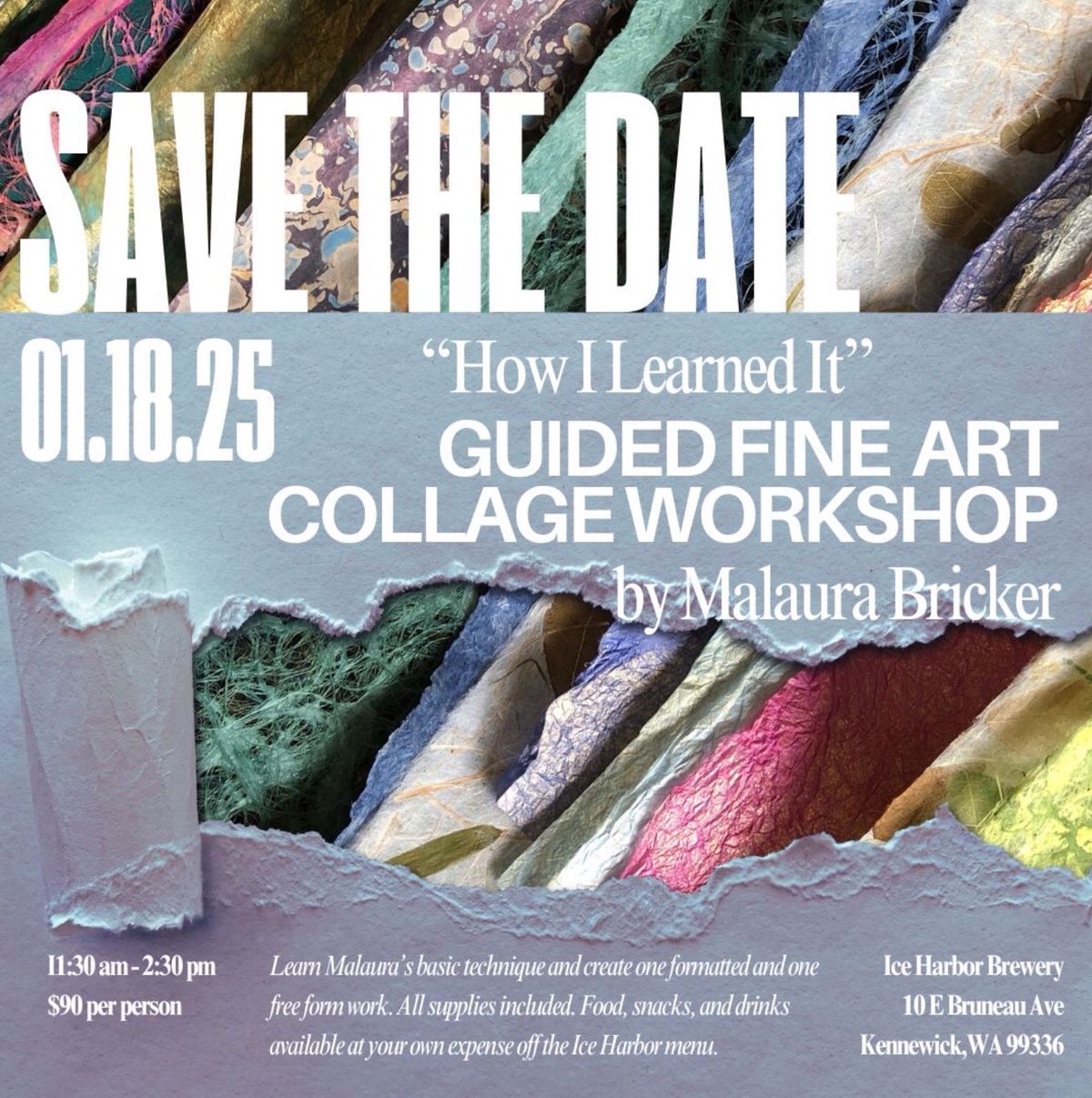 \u201cHow I Learned It\u201d Guided Fine Art Collage Workshop