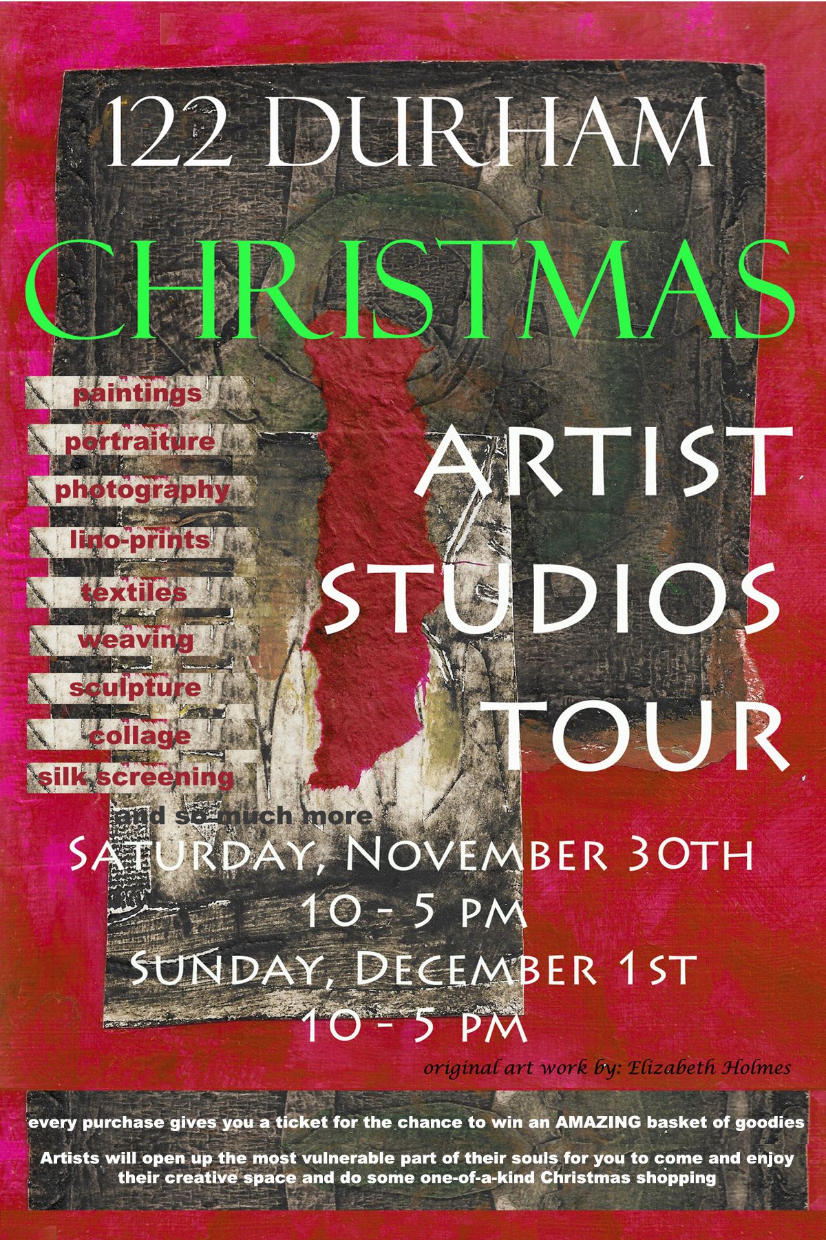 122 Durham CHRISTMAS Artist's Studio Tour