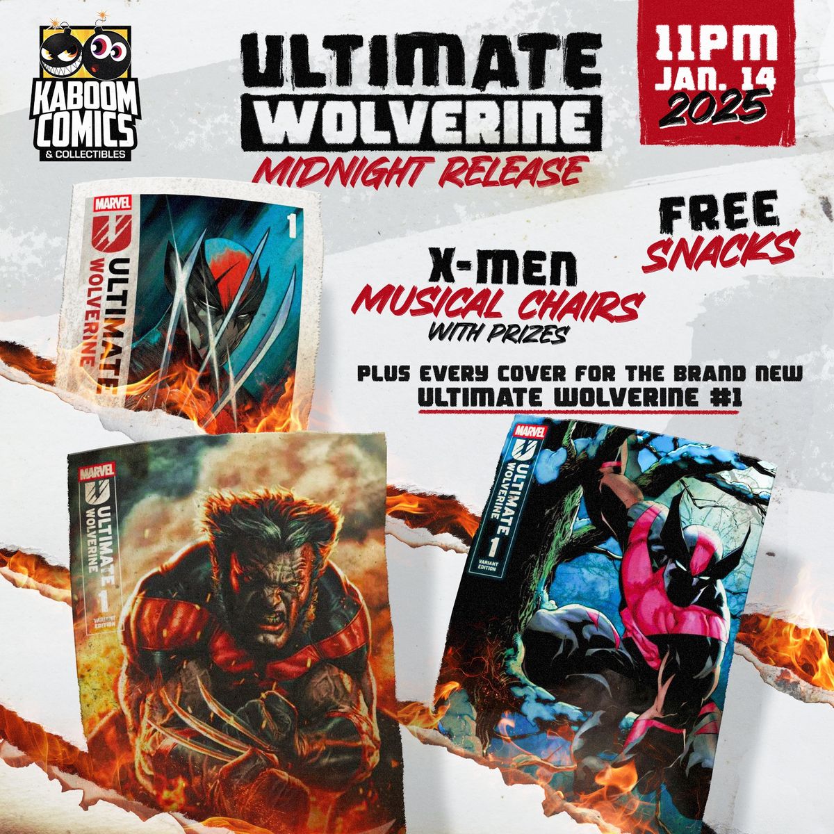 ULTIMATE WOLVERINE #1 MIDNIGHT RELEASE 