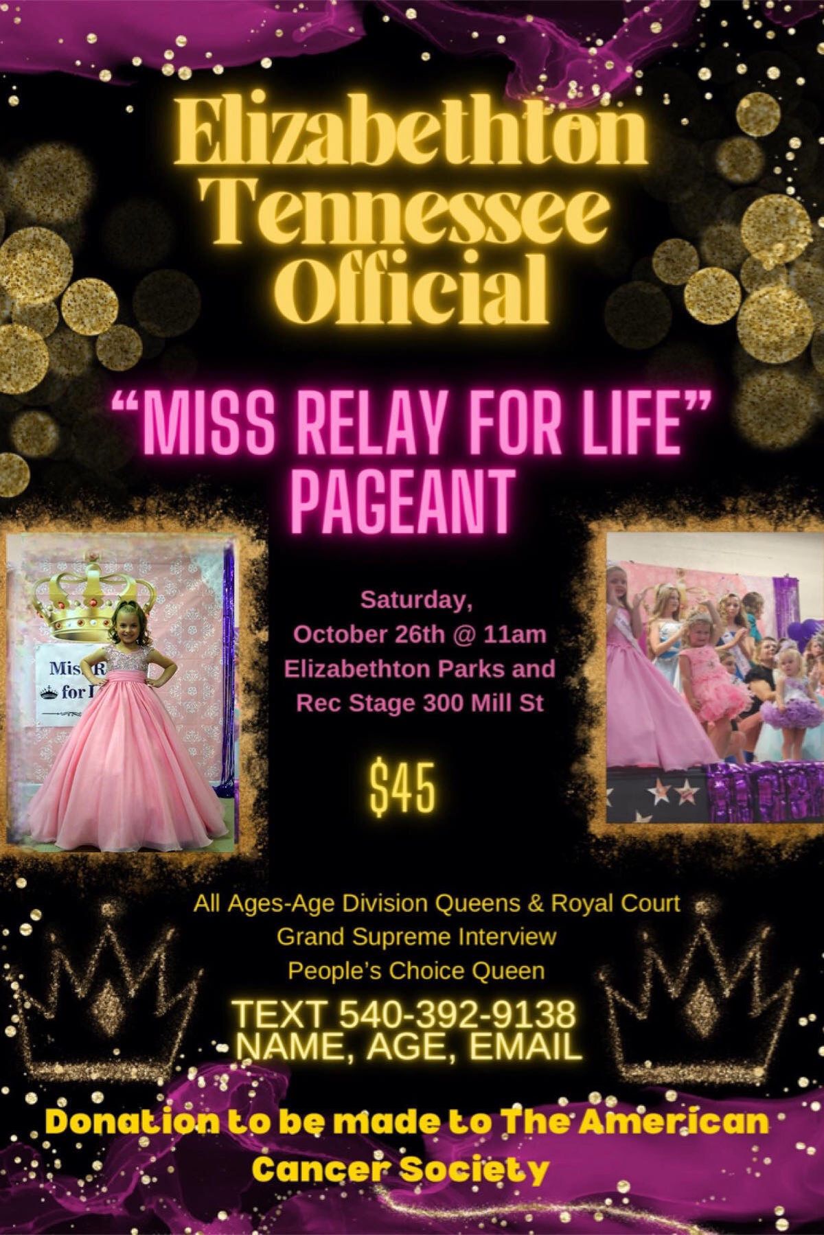 MISS RELAY FOR LIFE PAGEANT