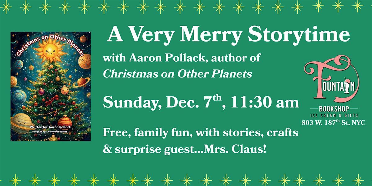A Very Merry Storytime with author Aaron Pollack