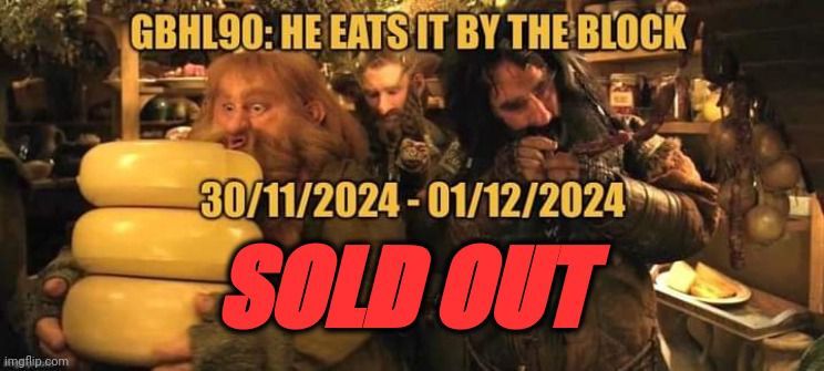 GBHL90: He eats it by the block! SOLD OUT