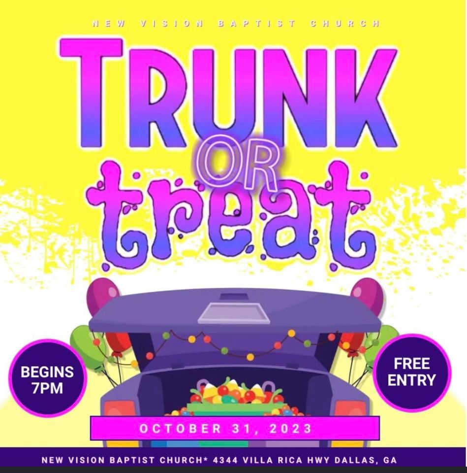 Trunk or Treat, New Vision Baptist Church, Villa Rica, 31 October 2023