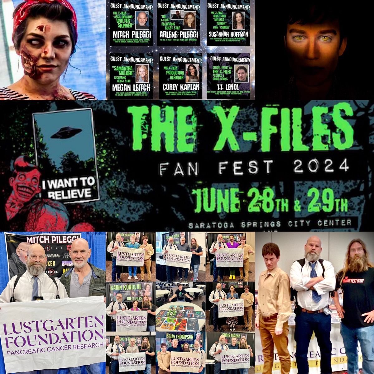 Zombie Leader fundraises for Lustgarten at X-Files Fan Fest 2024