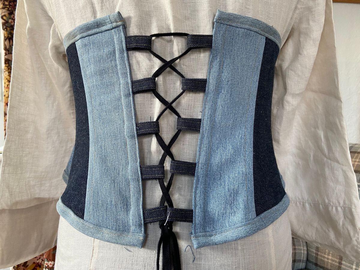 Make a corset from denim with Sewn by Andrew