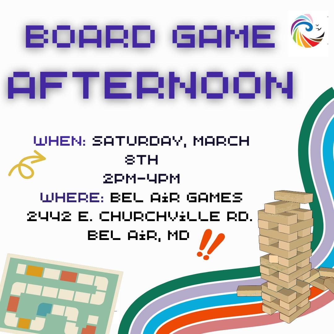 Board Game Afternoon with UCBPride and Bel Air Games