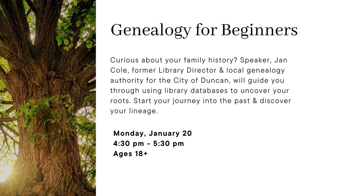 Genealogy for Beginners