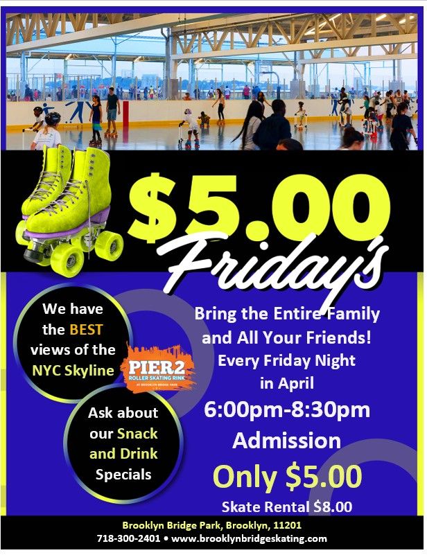 $5 Fridays in April