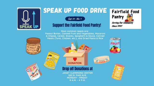 Speak Up Food Drive Ends