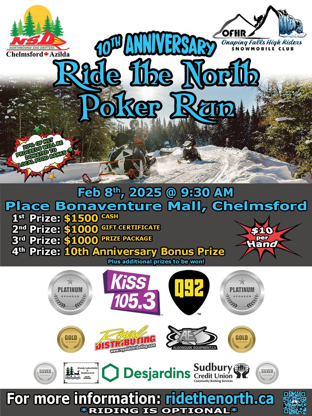 10th Annual Ride the North Poker Run