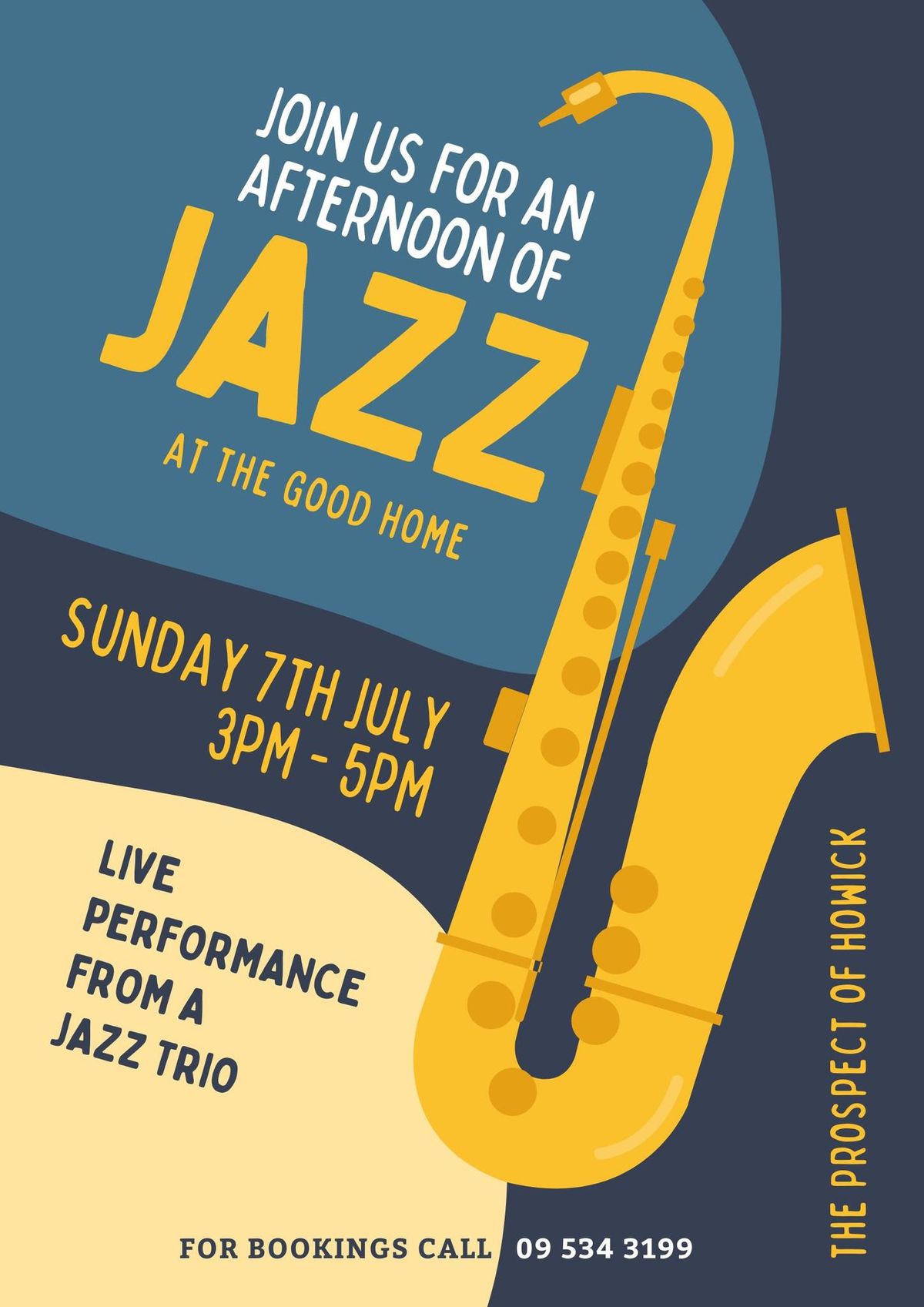 Sunday arvo Jazz Trio - Free Entry