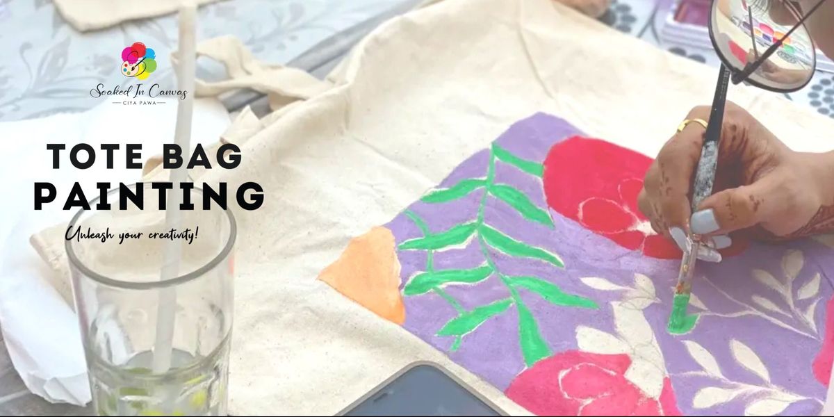 Sip and Paint - Tote Bag Painting