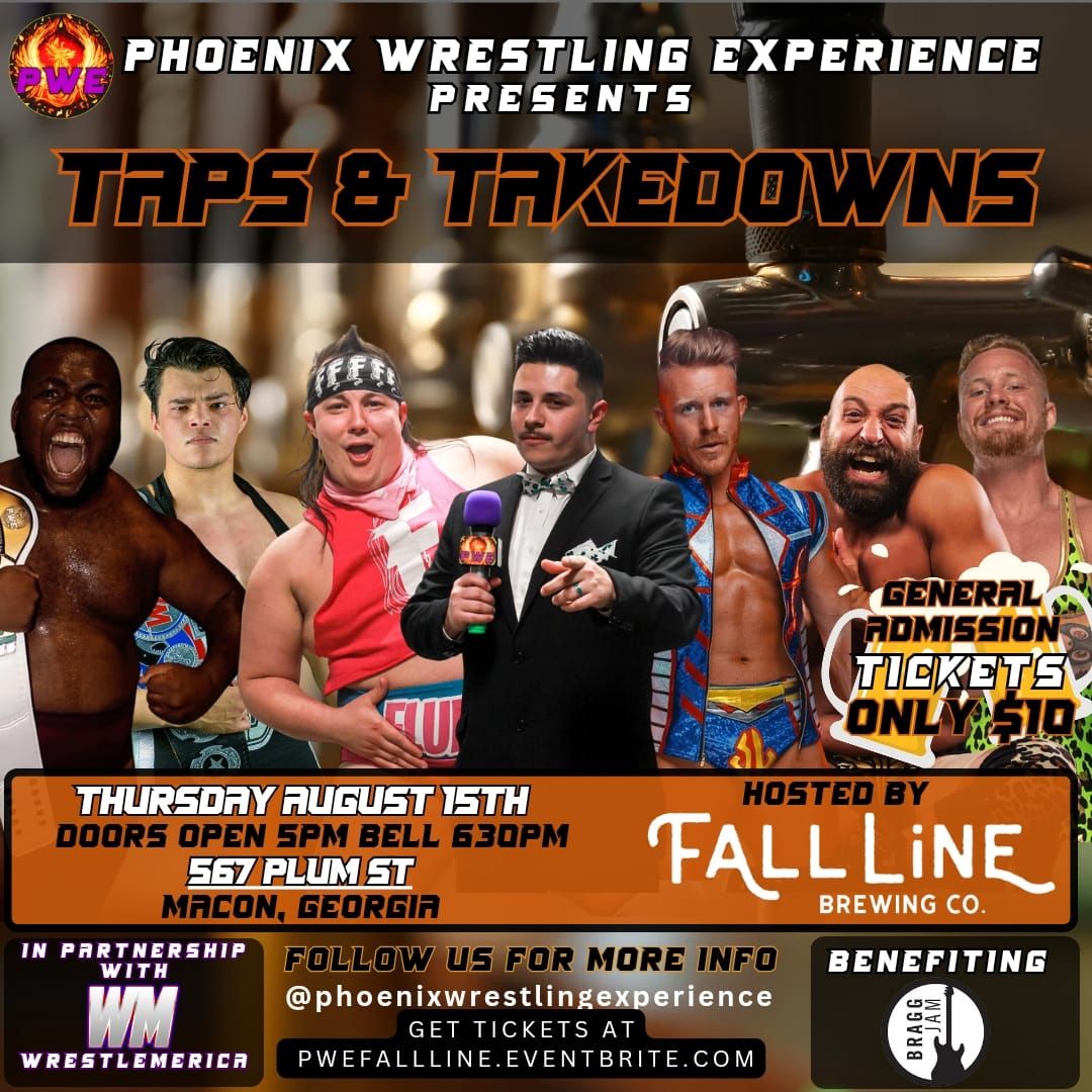 PWE Presents: Taps & Takedowns @ Fall Line Brewing Co