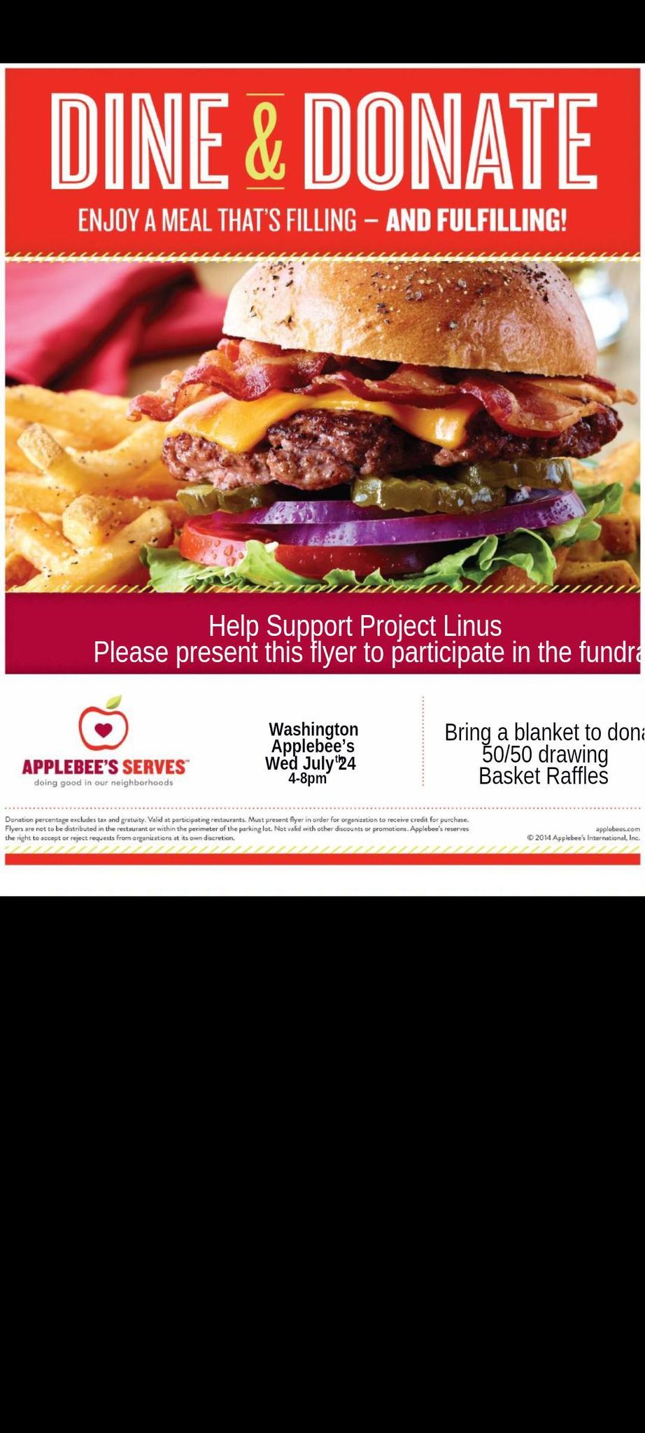 Dine and Donate for Project Linus