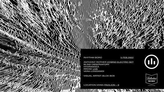 Rhythm B\u00fcro: Anthony Rother (hybrid set), Rrose (live), Blind Observatory, Hydrangea, Vera Logdanidi