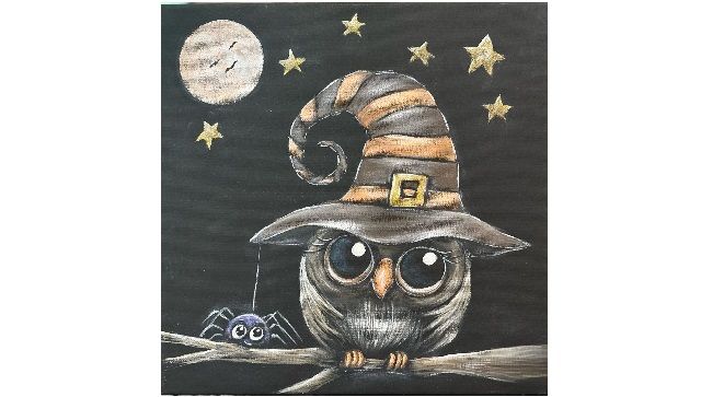 Owl-o-Ween Canvas