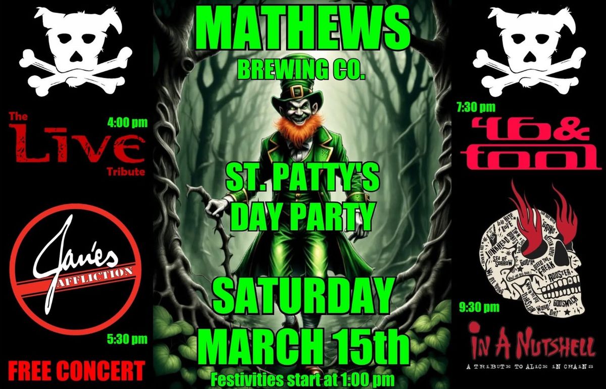 St. Patrick's Music Festival at MATHEWS BREWING COMPANY