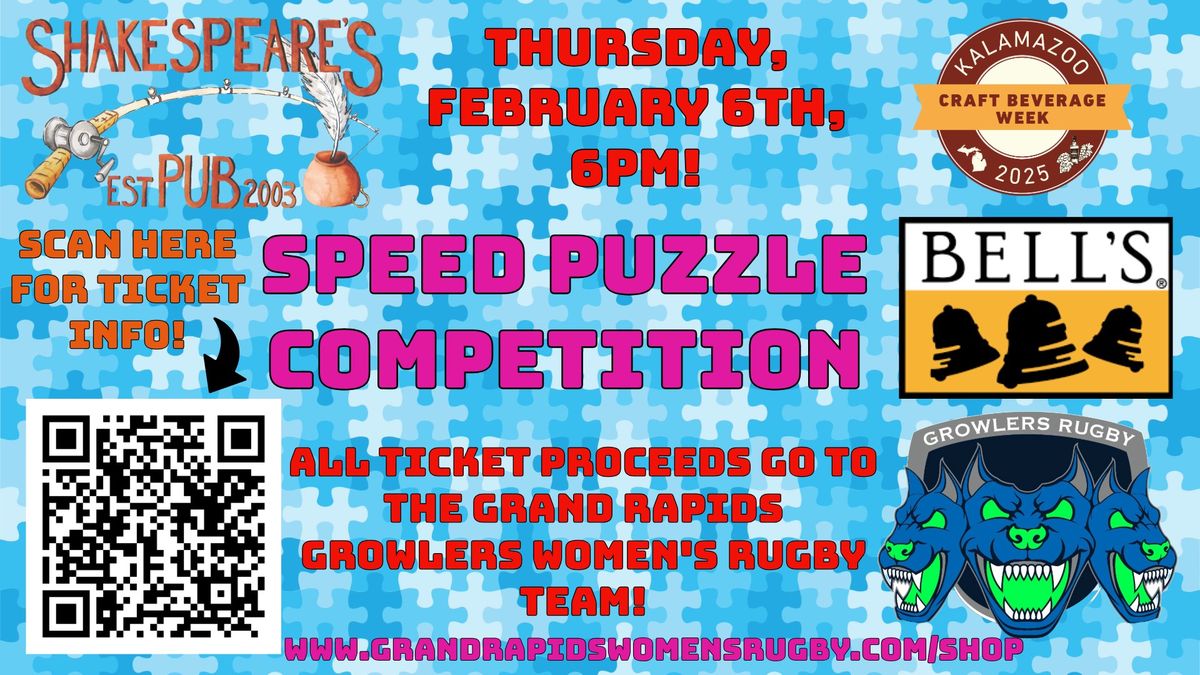 Speed Puzzle Competition for Kalamazoo Craft Beverage Week.