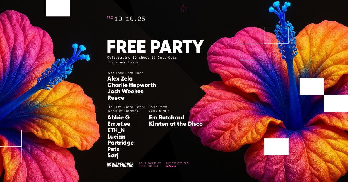 Free party | 16 shows, 16 sell outs  [thank you]