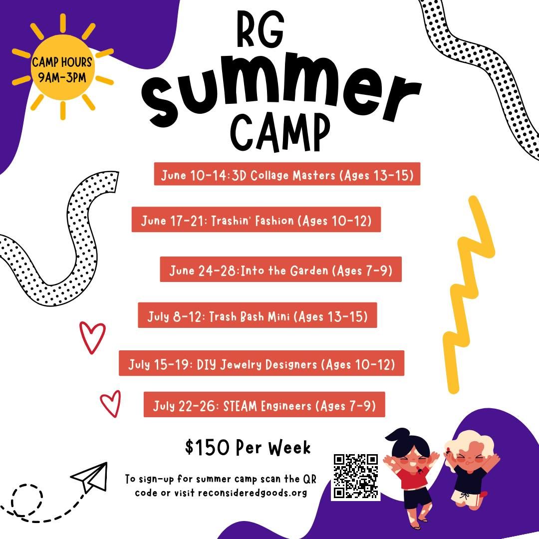 RG Summer Camp: Trashin\u2019 Fashion - June 17-21 (Ages 10-12)