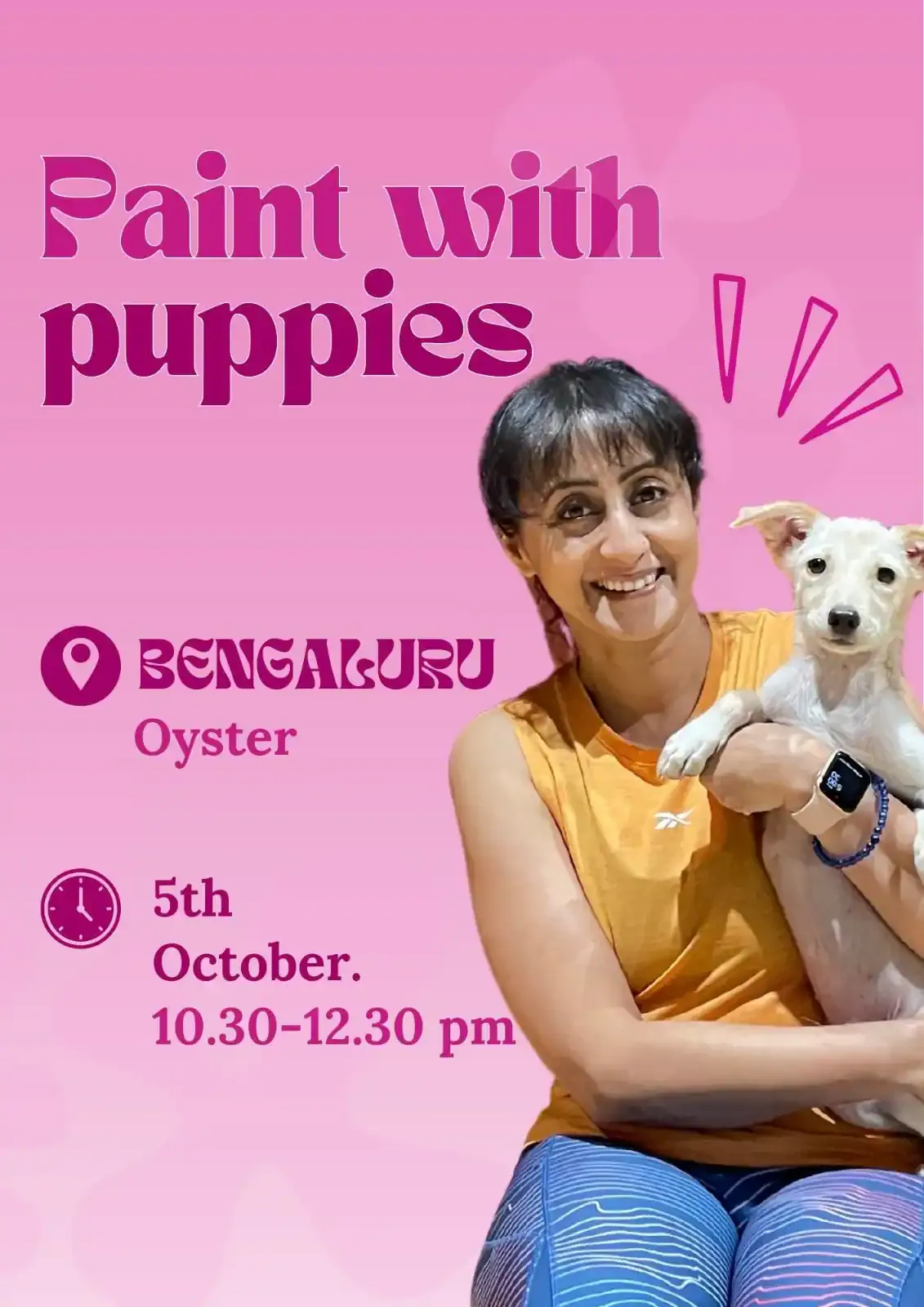 Paint with Puppies by Pawasana Experiences event Tickets Bengaluru -