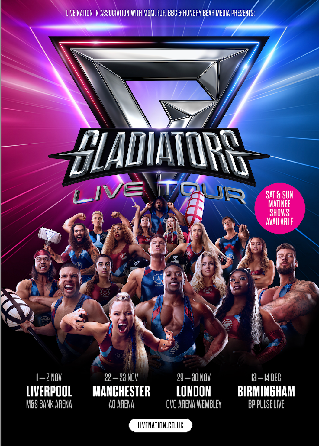 Gladiators Live at M&S Bank Arena Liverpool
