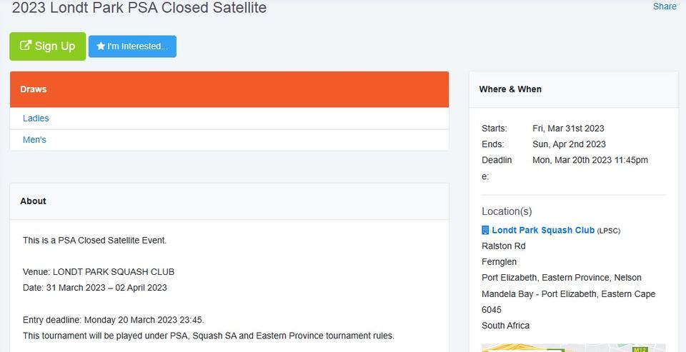 2023 Londt Park PSA Closed Satellite