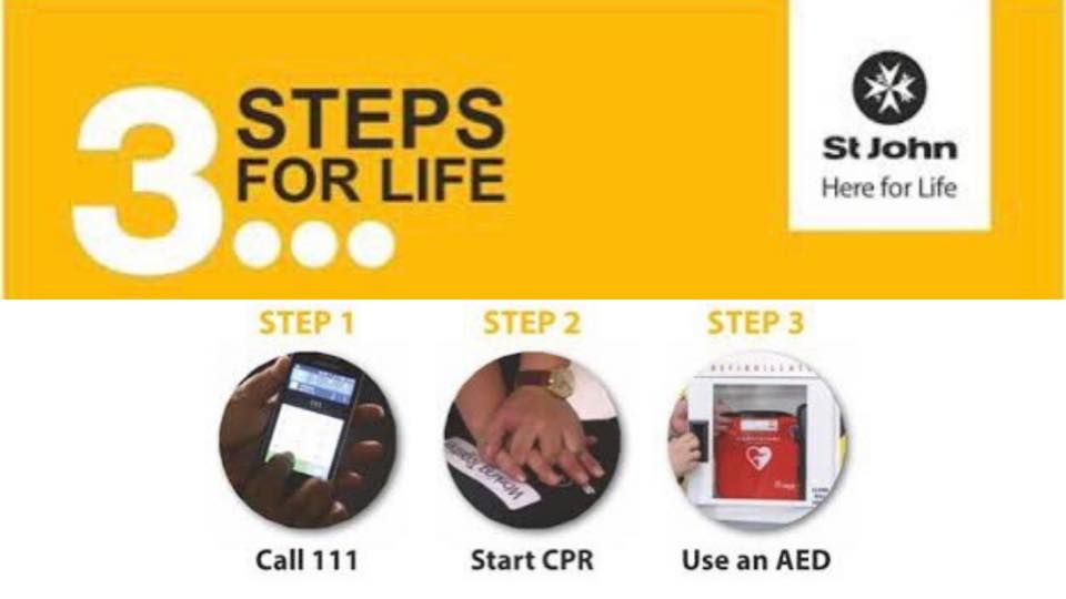 3 Steps for Life - CPR and AED training