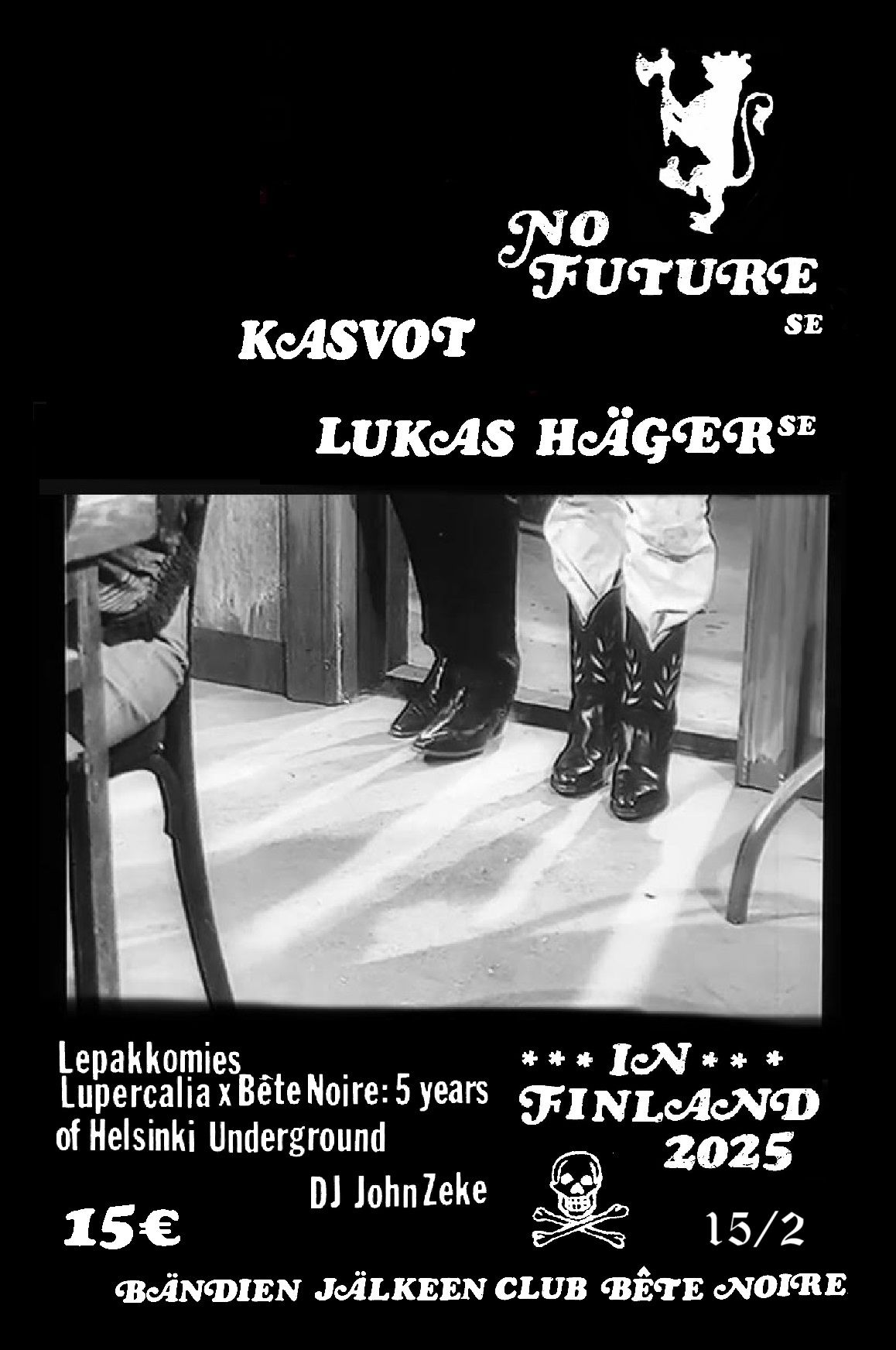 No Future (se), Lukas H\u00e4ger (se), Kasvot