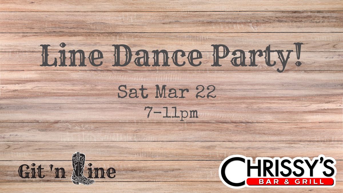 Saturday Night Line Dance Party!