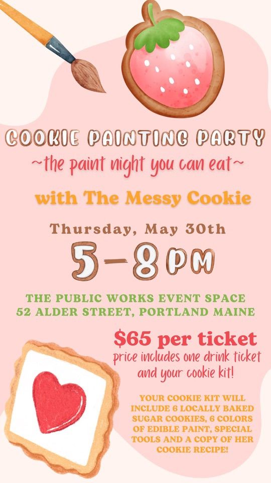 Summer Themed Cookie Painting Class with The Messy Cookie!