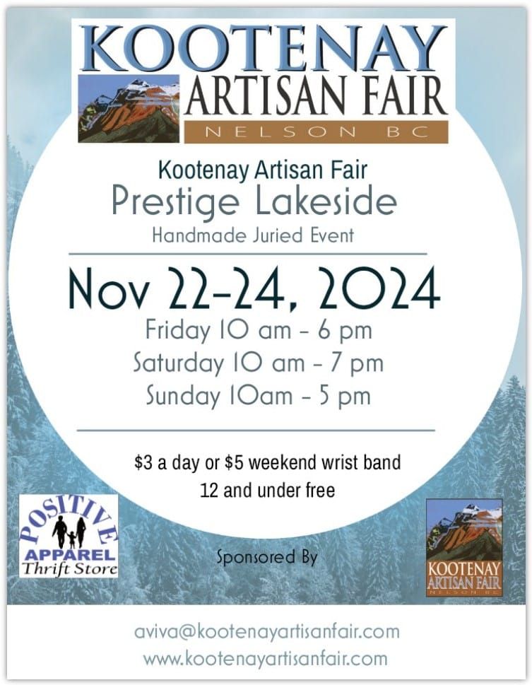 Kootenay Artisan Fair Holiday Event 