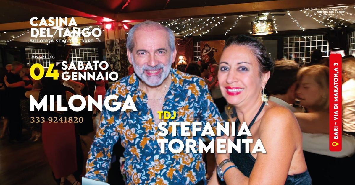 SABATO 4 GENNAIO TDJ STEFANIA TORMENTA (ROMA)