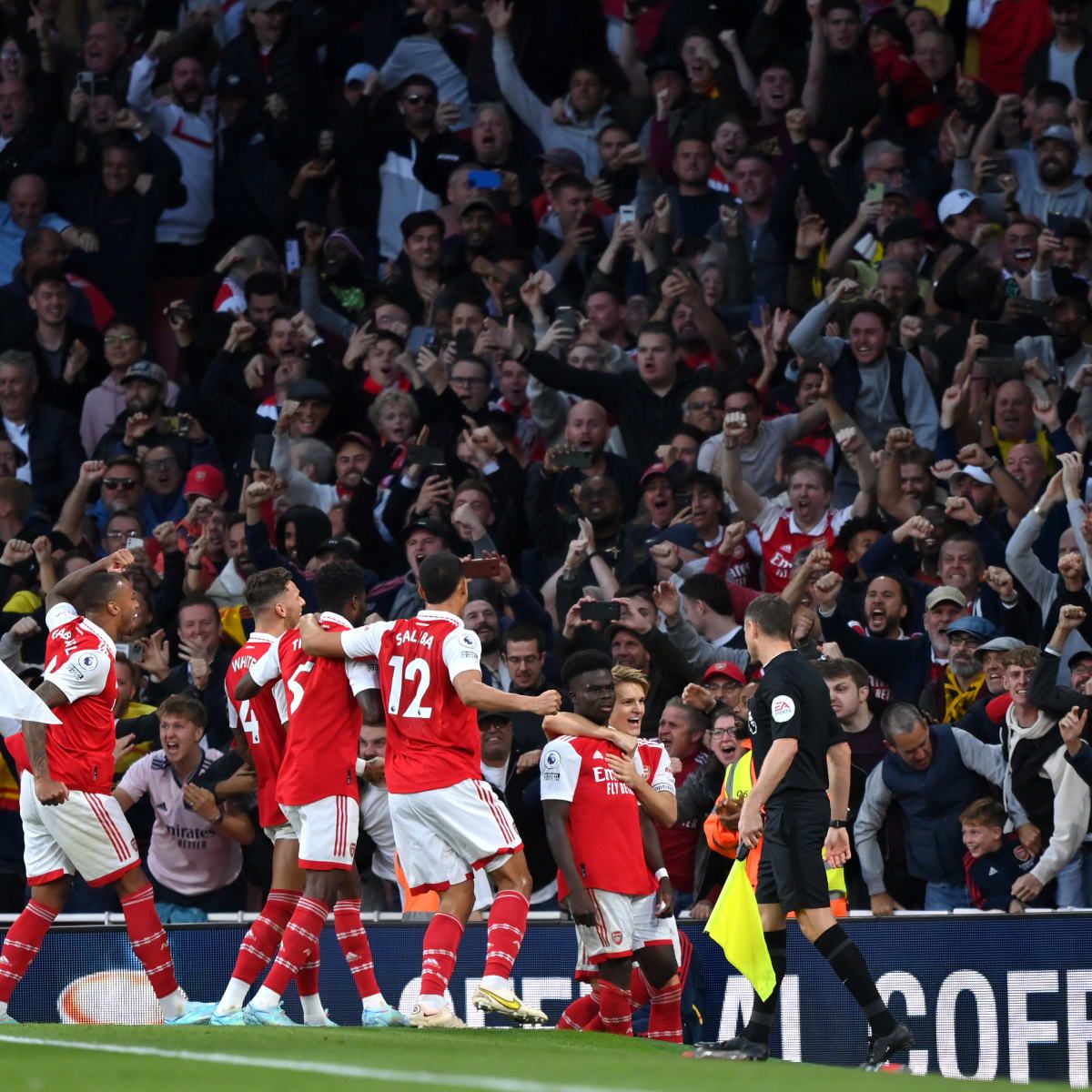 Arsenal FC vs Fulham FC at Emirates Stadium