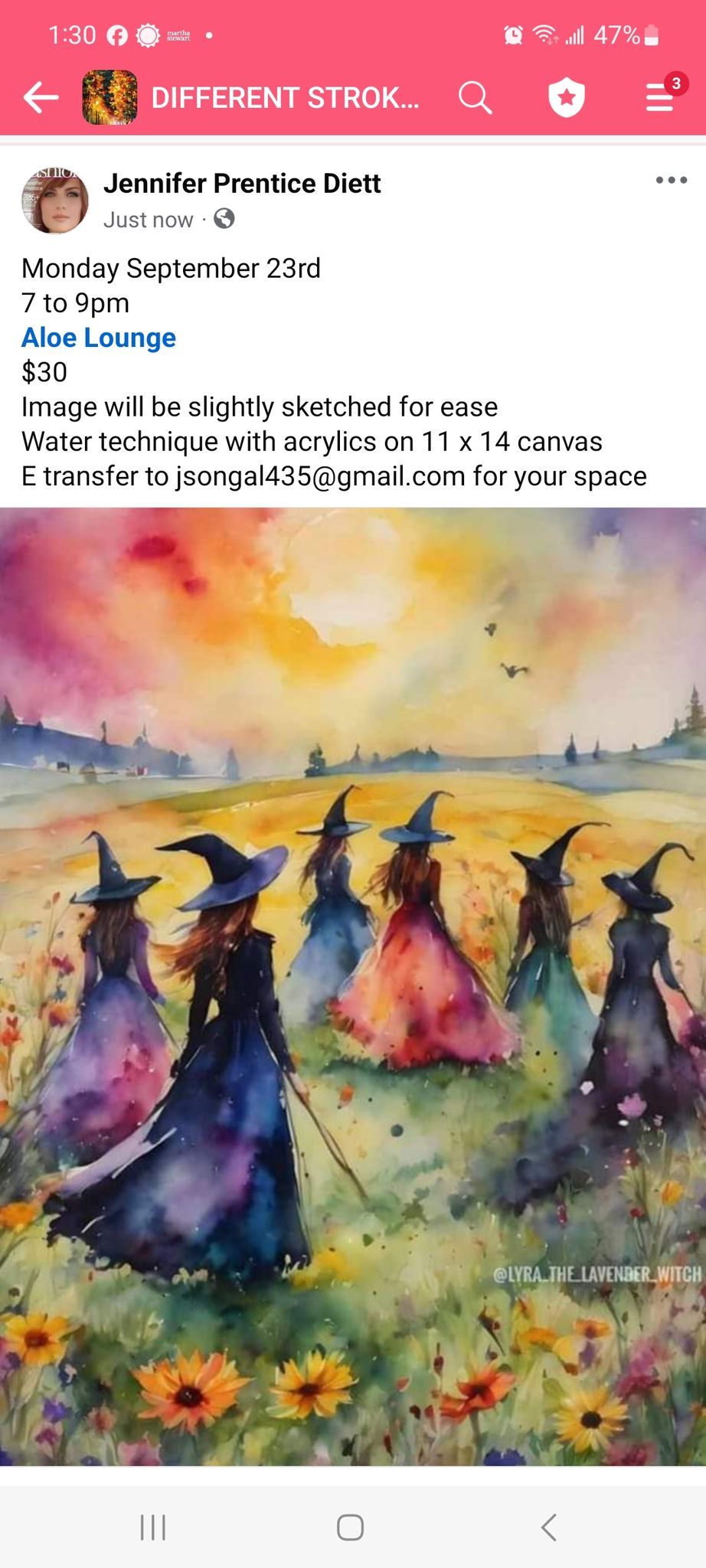 Gathering of Witches Paint Class