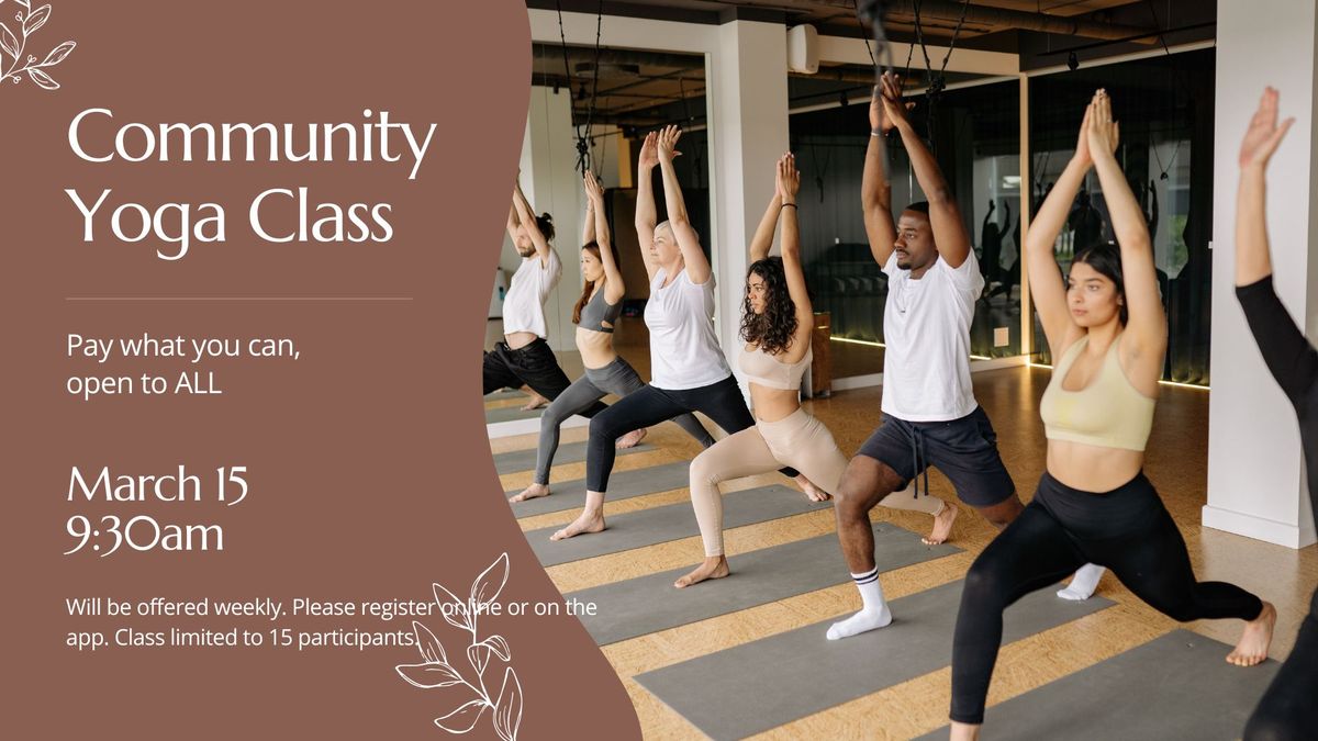 Community Yoga Class