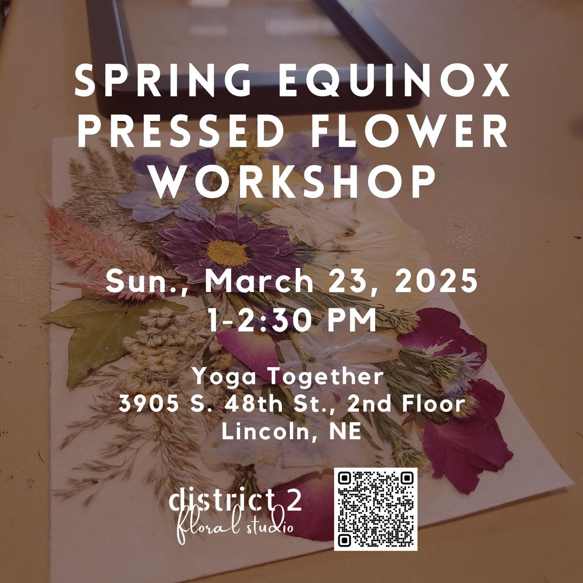 Spring Equinox Pressed Flower Workshop