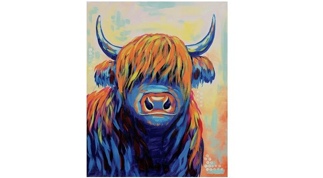 Highland Cow - Paint and Sip